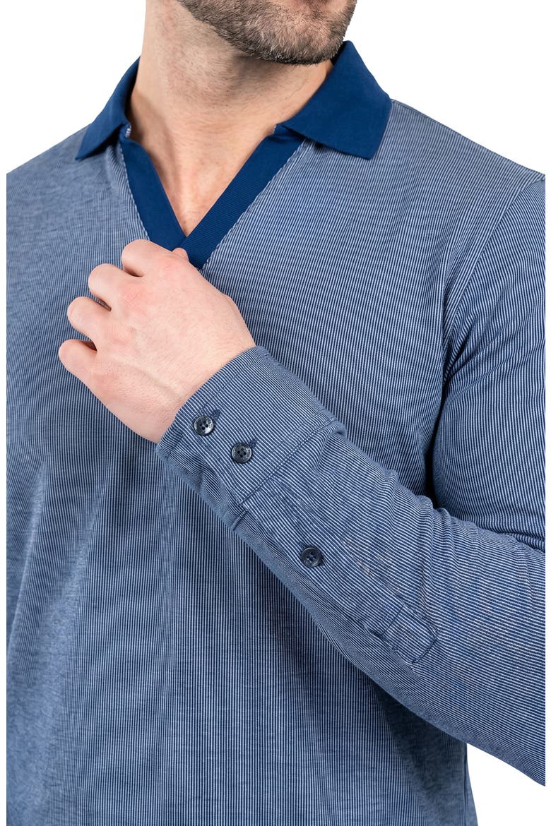 Mister Long Sleeve Polo, Alternate, color, BLUE