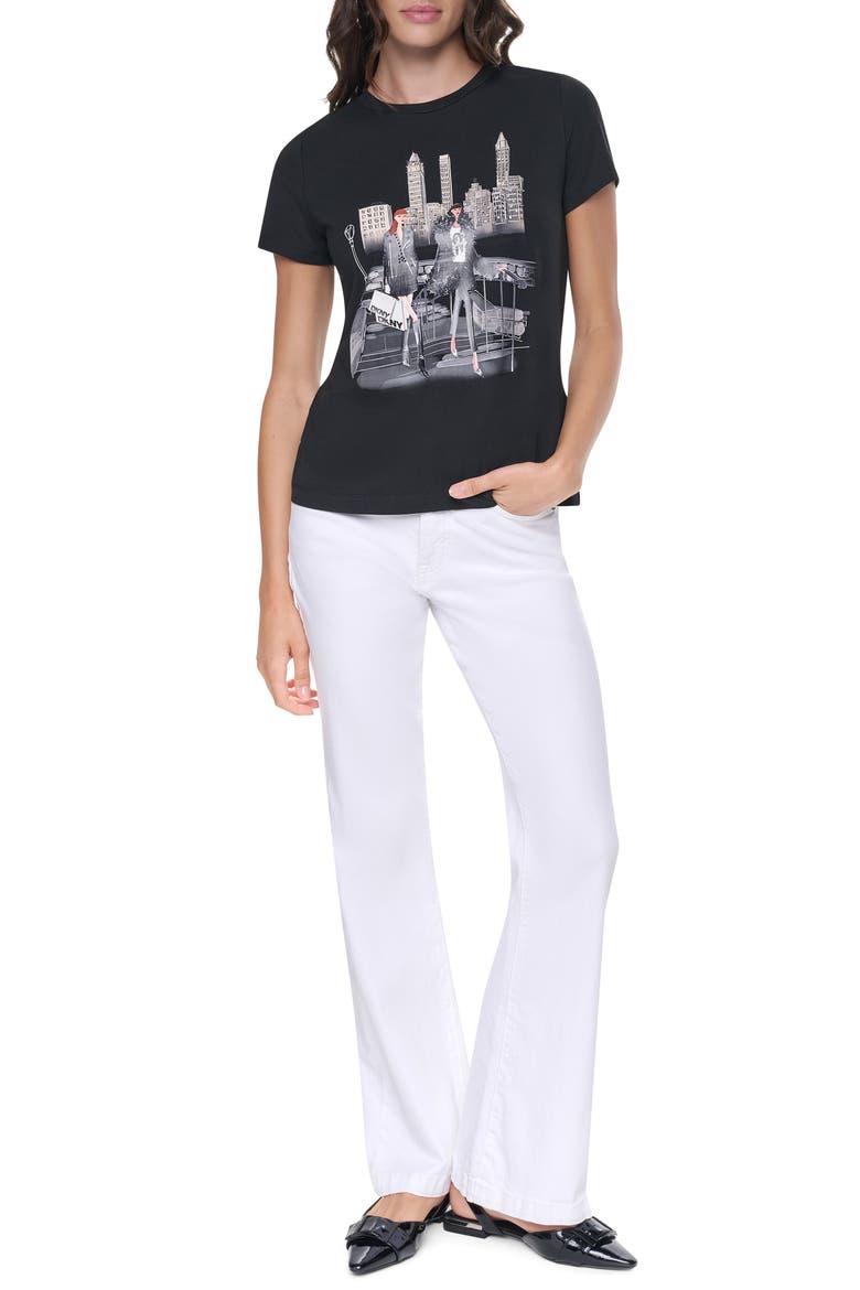 Central Park Steps Graphic T-Shirt, Alternate, color, BLACK