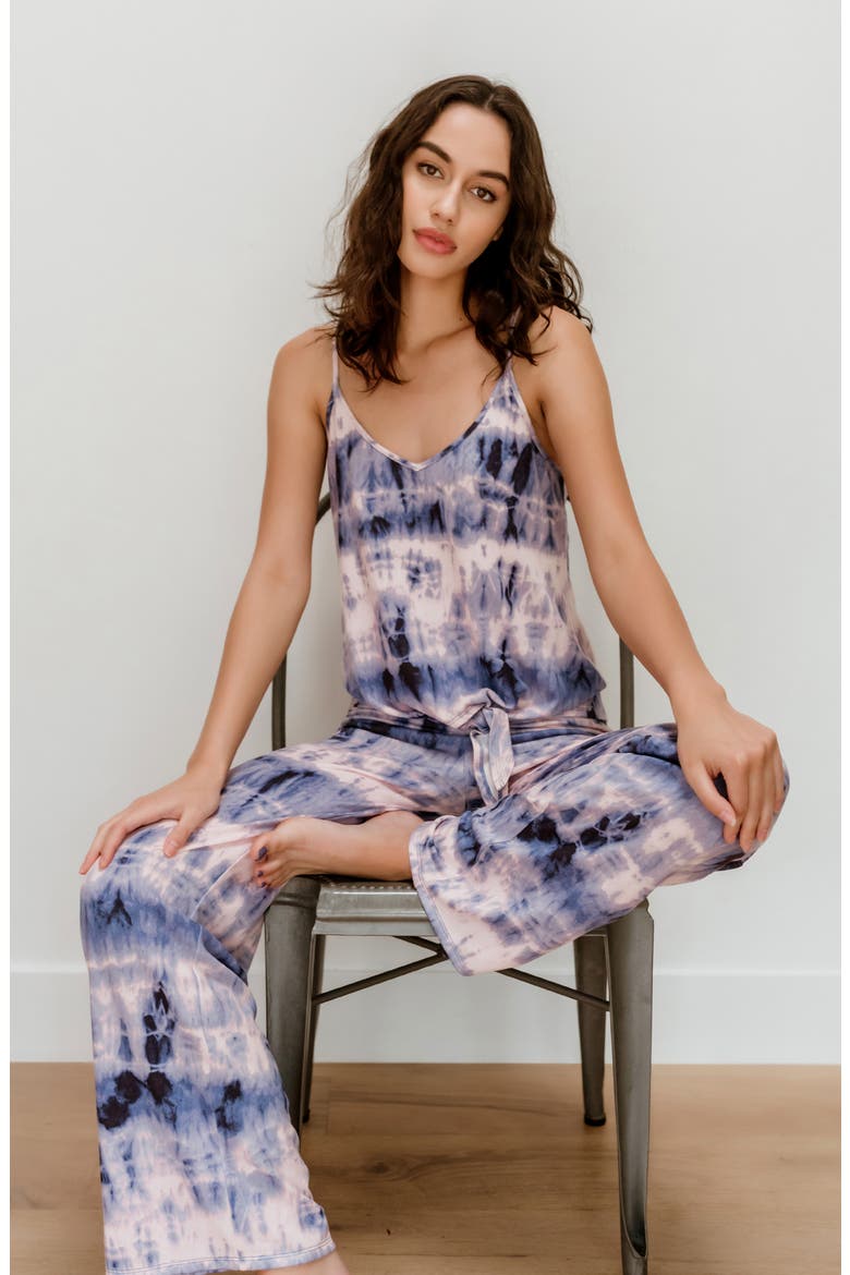 Tie Dye Pajamas, Alternate, color, BLUE