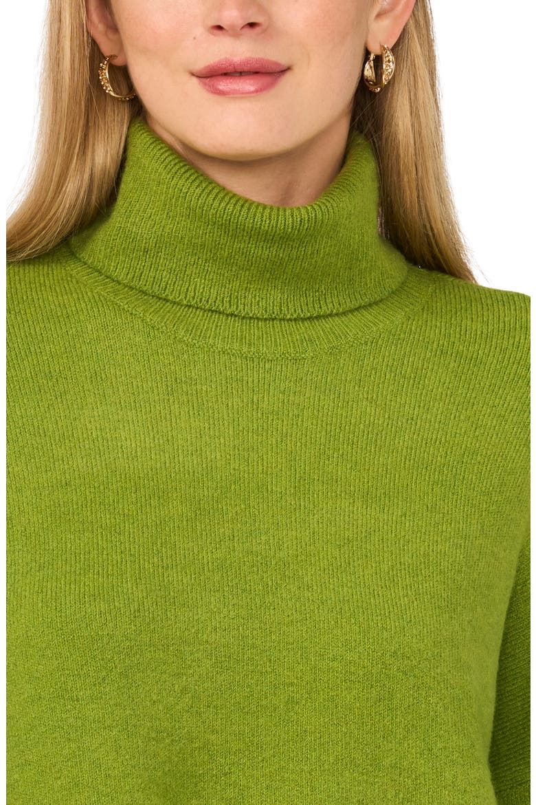 Turtleneck Crop Sweater, Alternate, color, KELP FOREST