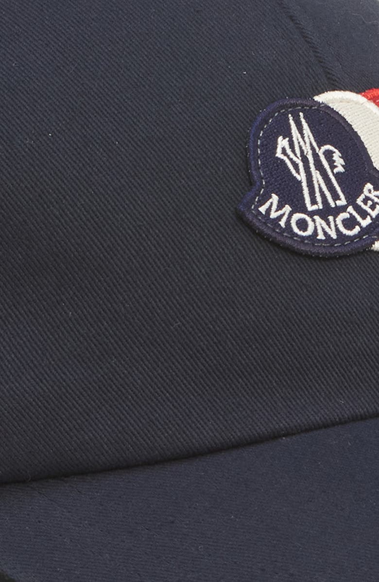 Moncler Logo Patch Adjustable Baseball Cap, Alternate, color, Obsidian Blue