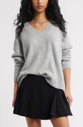 BP. Oversize Cozy V-Neck Sweater