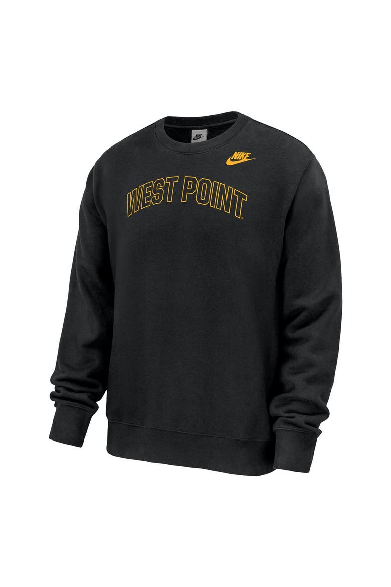 Men's Nike Black Army Black Knights 2026 West Point Classic Collection Club Fleece Sweatshirt, Alternate, color, Black