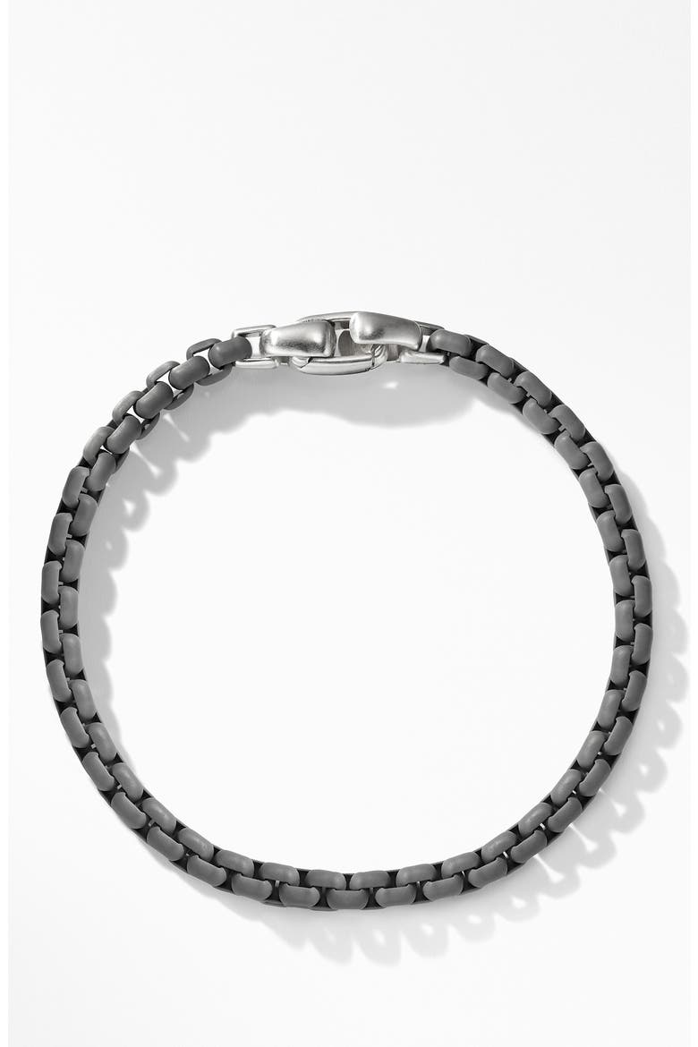 Box Chain Bracelet, Main, color, GREY