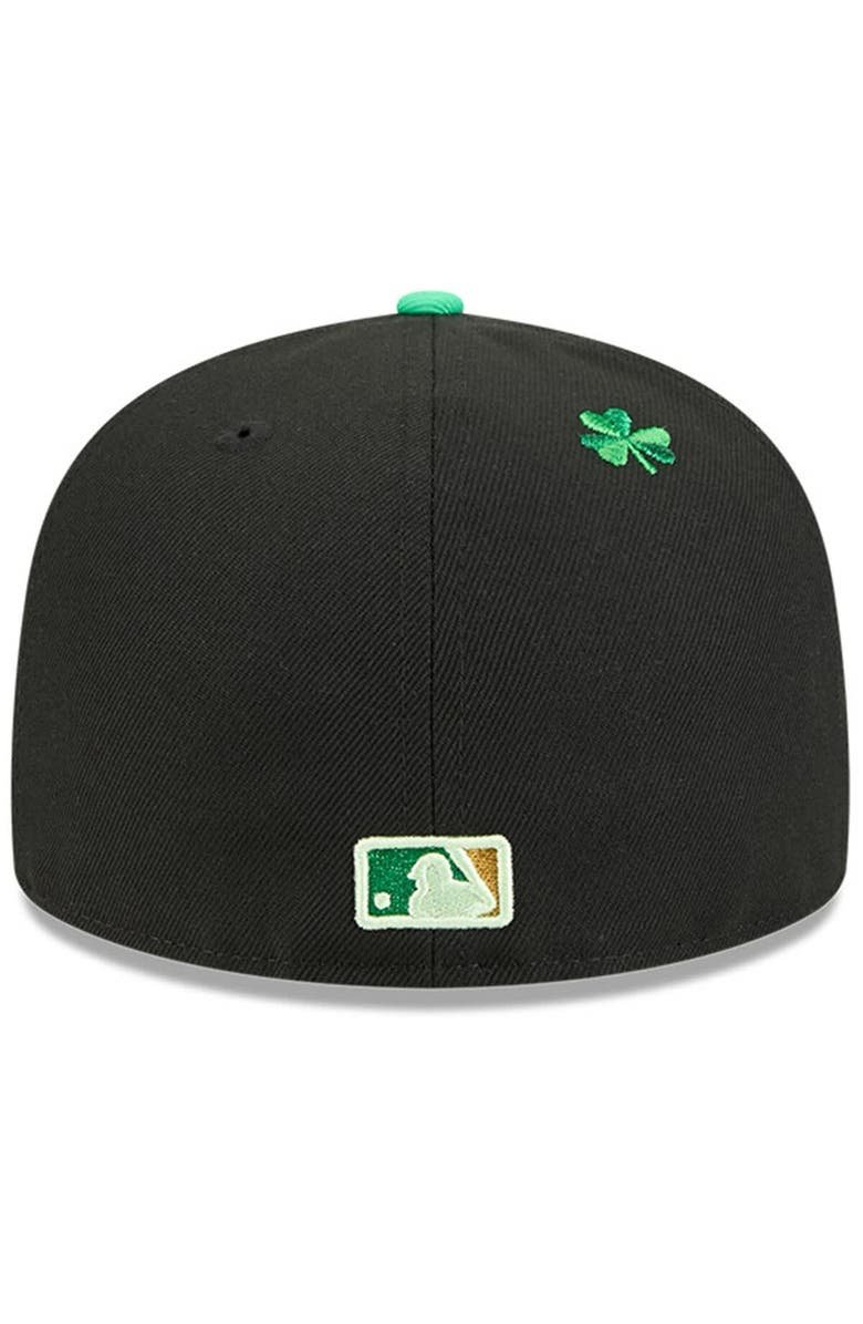 New Era Men's New Era  Black San Diego Padres 2026 St. Patrick's Day 59FIFTY Fitted Hat, Alternate, color, Black