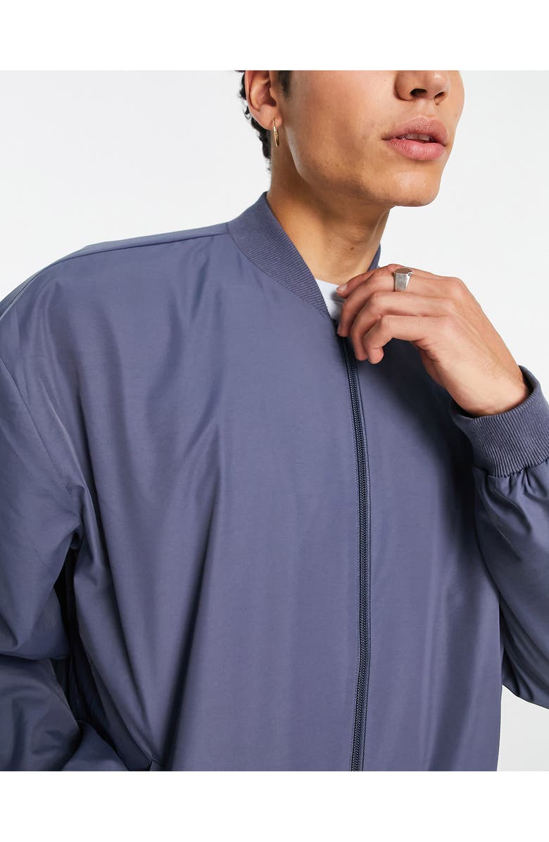 ASOS DESIGN Oversize Bomber Jacket, Alternate, color,