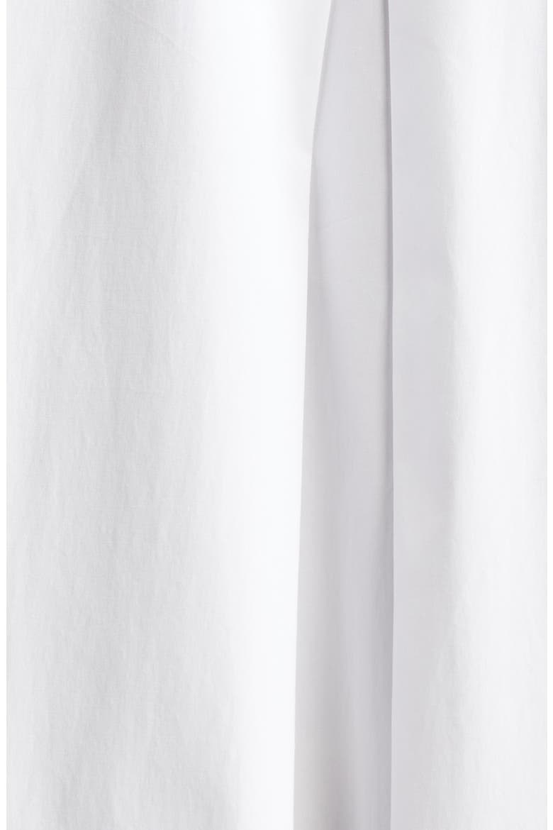 Oversize Embroidered Stretch Cotton Button-Up Shirt, Alternate, color, WHITE