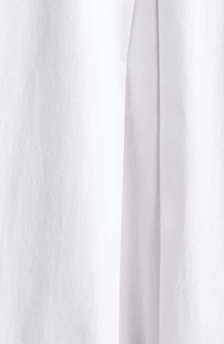 Carolina Herrera Oversize Embroidered Stretch Cotton Button-Up Shirt, Alternate, color, White