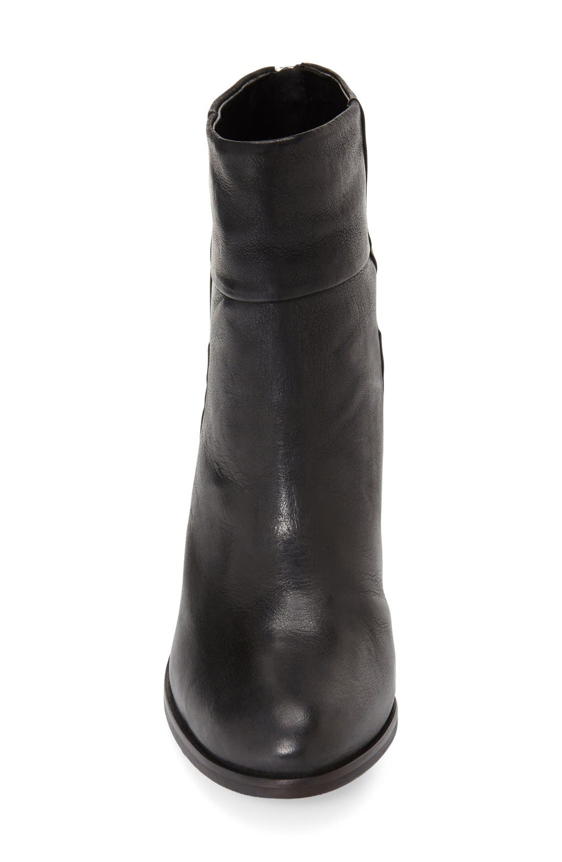 'Hadley' Bootie, Alternate, color, BLACK LEATHER