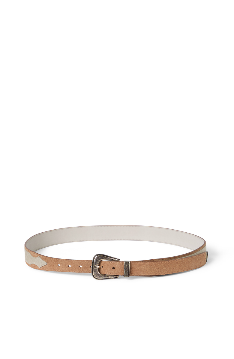 Brunello Cucinelli Reversed calfskin belt, Main, color, Light Brown