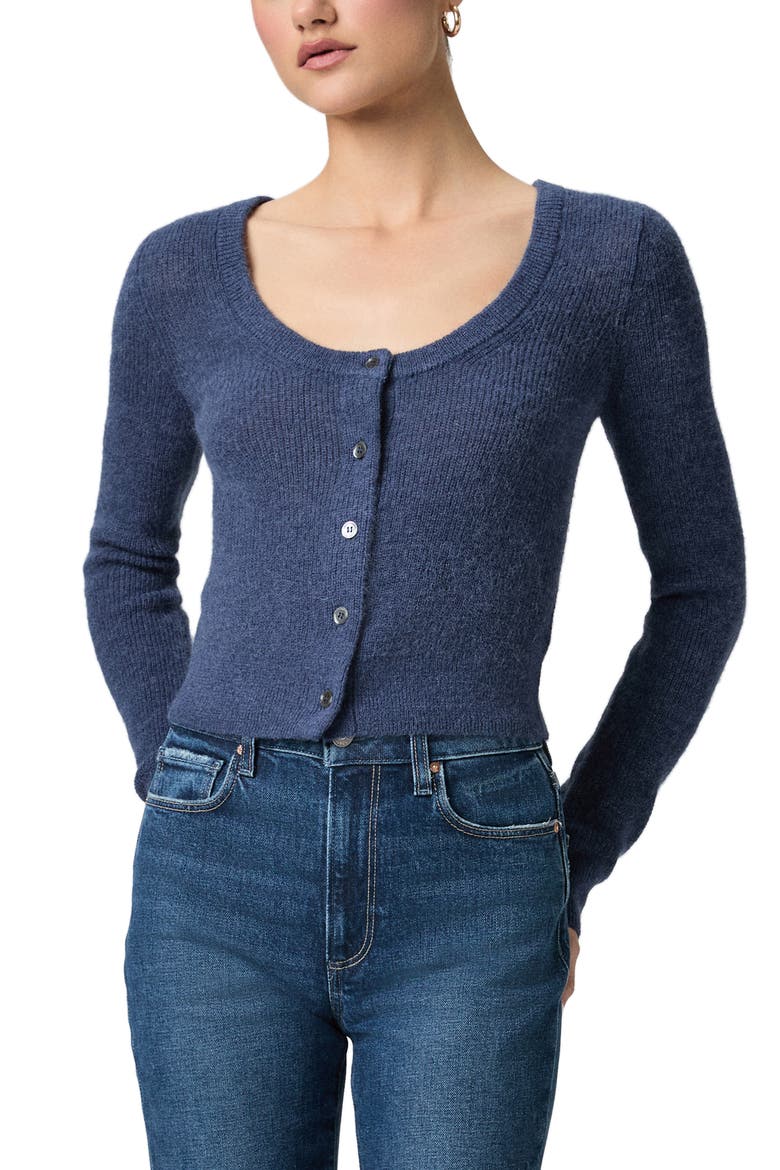 Fortuna Crop Cardigan, Main, color, PALE SAPPHIRE