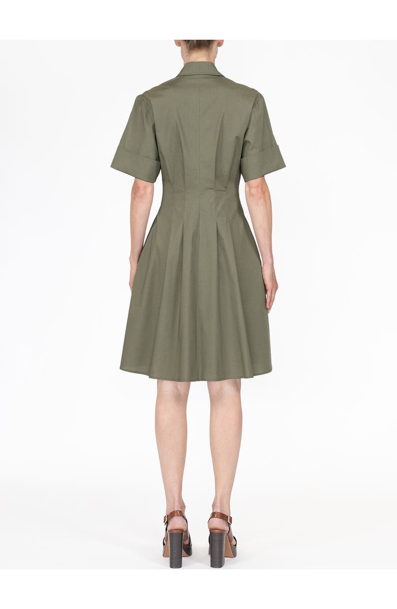 Callas Milano Bergamo Fit and flare shirt dress, Alternate, color, Olive