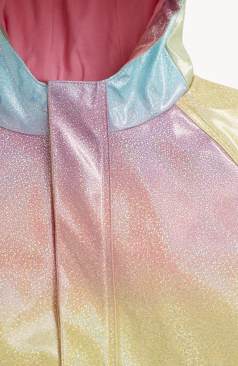Magnetic Me Kids' Unicorn Sparkle Hooded Raincoat, Alternate, color, Unicorn Sparkle
