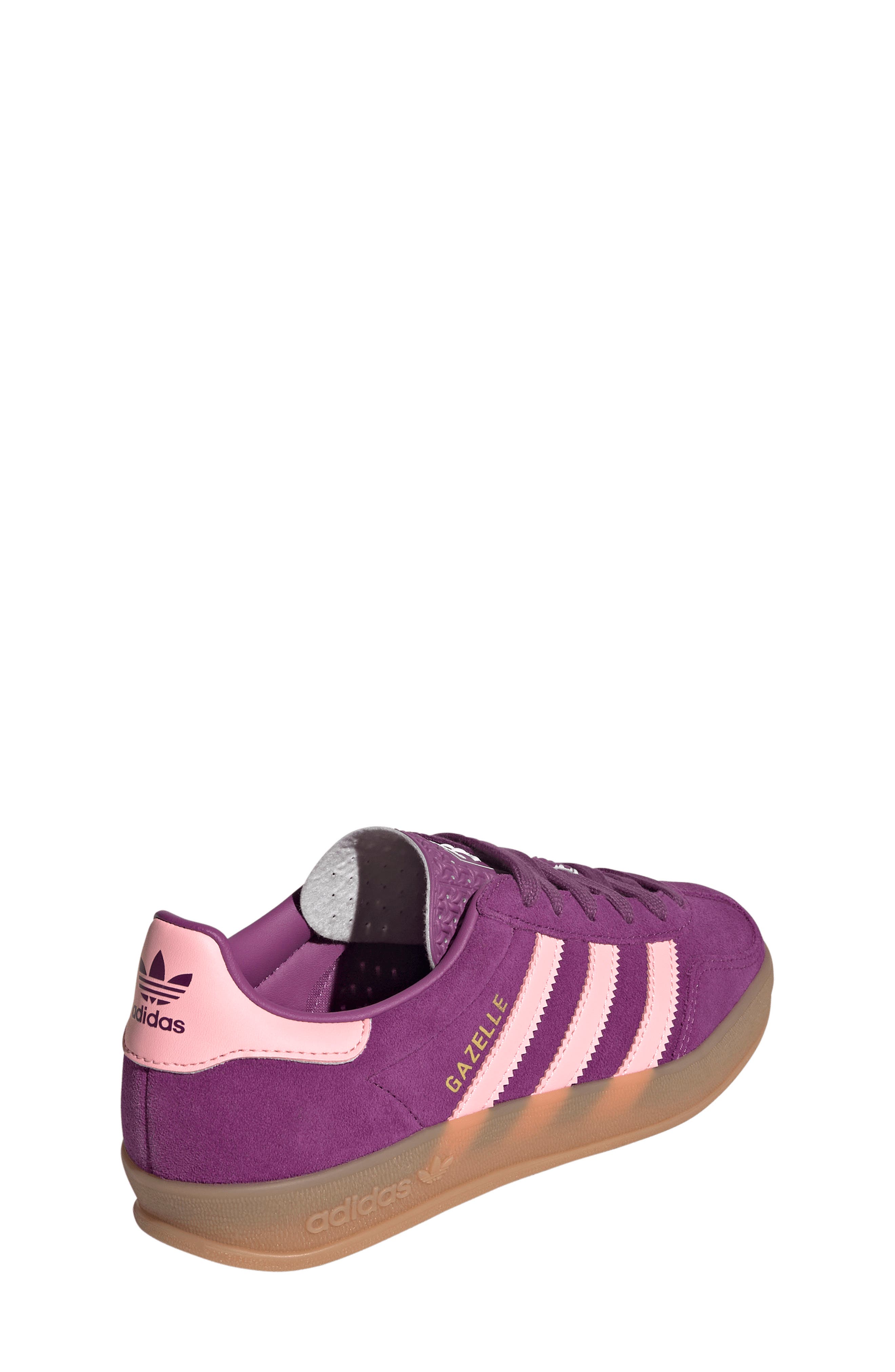 adidas Kids' Gazelle Indoor Sneaker, Alternate, color, Ricmau/Glo