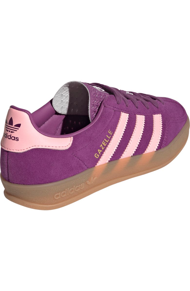 adidas Kids' Gazelle Indoor Sneaker, Alternate, color, Ricmau/Glo