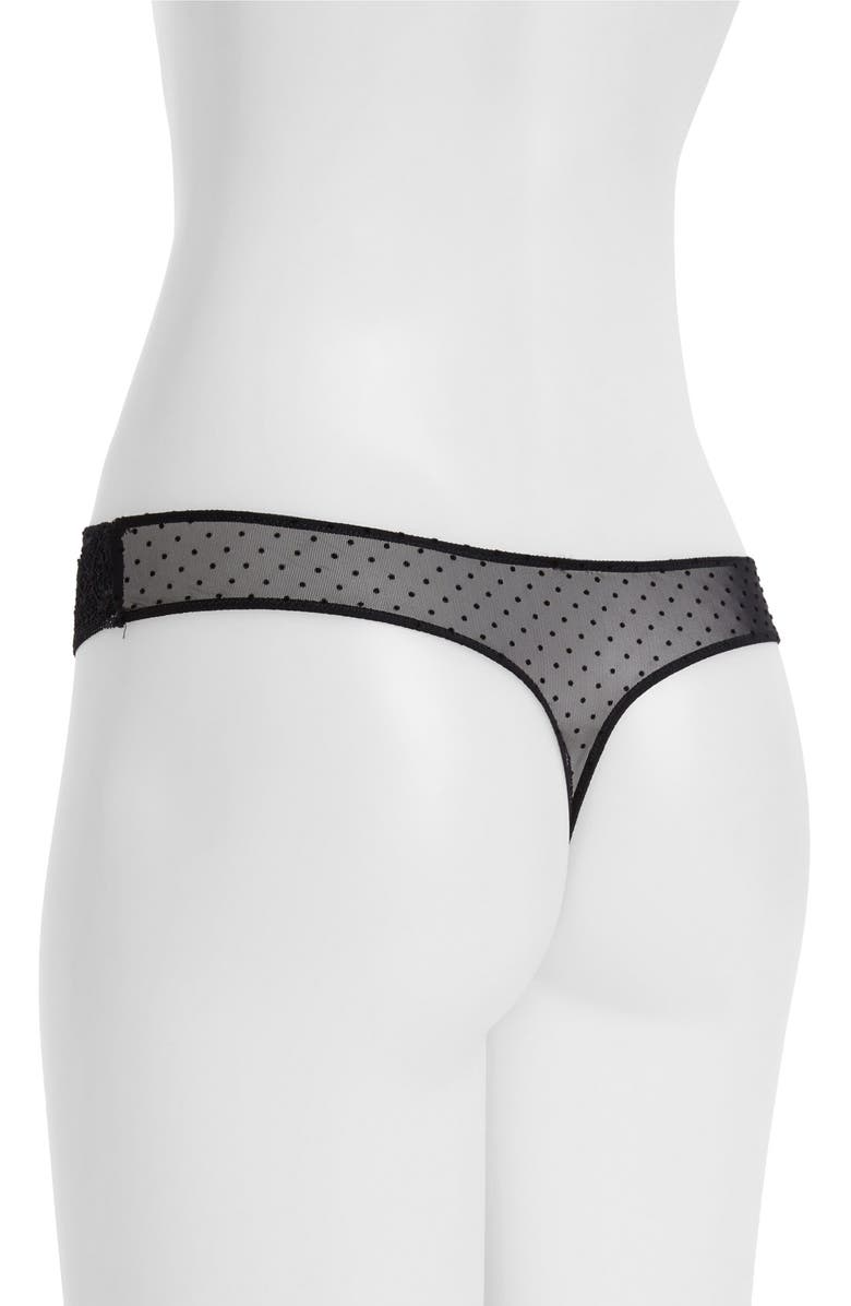 Passionata by Chantelle Blossom Lace Keyhole Thong, Alternate, color, 