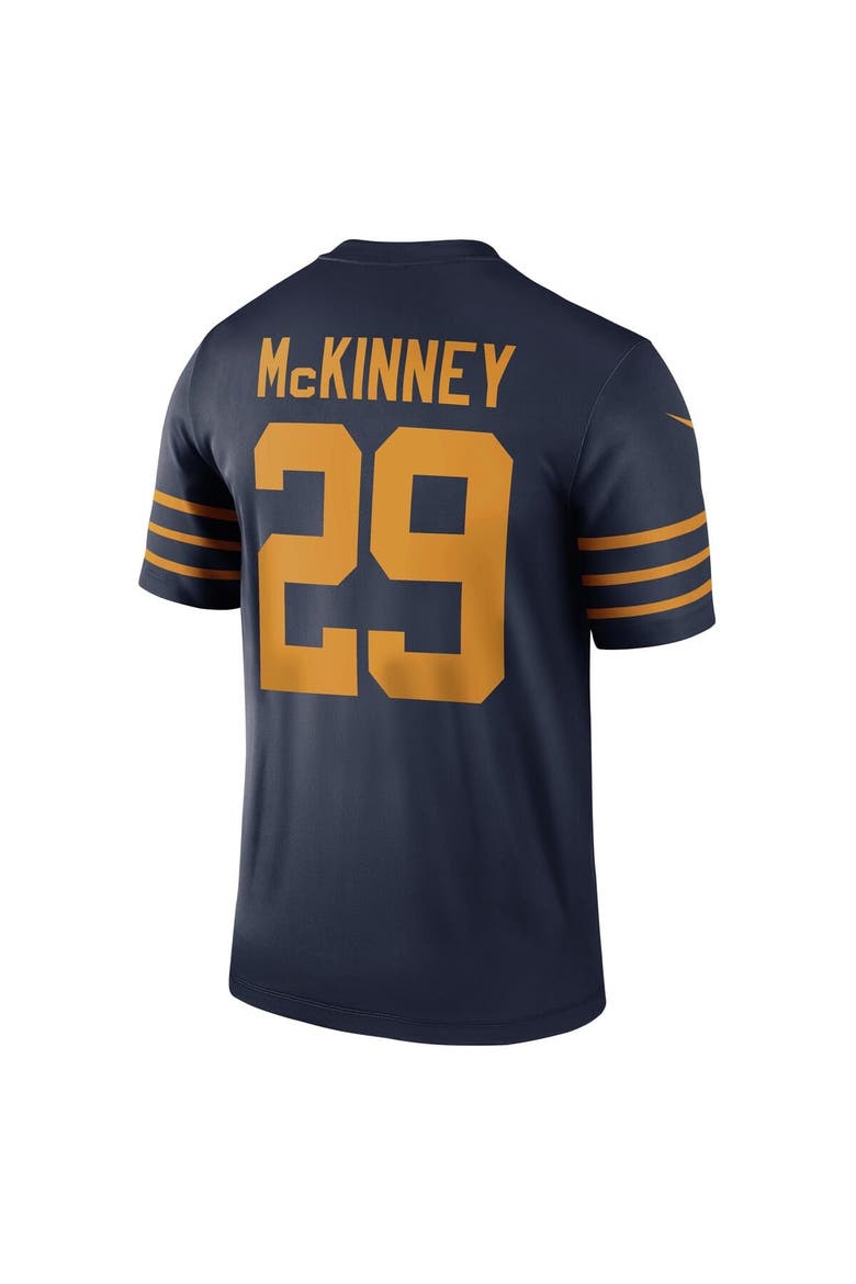 Men's Nike Xavier McKinney Navy Green Bay Packers The 1923 Classic Legend Player Dri-FIT Top, Alternate, color, Navy