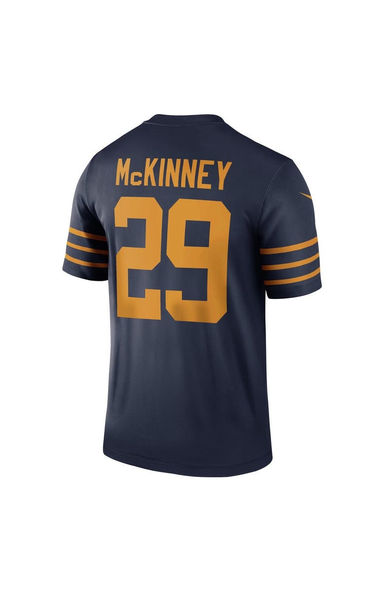 Nike Men's Nike Xavier McKinney Navy Green Bay Packers The 1923 Classic Legend Player Dri-FIT Top, Alternate, color, Navy