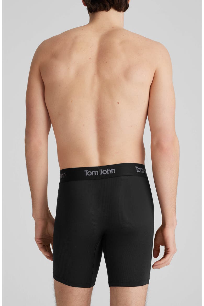 Second Skin Luxe Rib 6-Inch Boxer Briefs, Alternate, color, BLACK BEAUTY