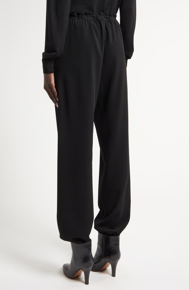 The Row Bonnette Drawstring Waist Wool & Nylon Crepe Pants, Alternate, color, 
