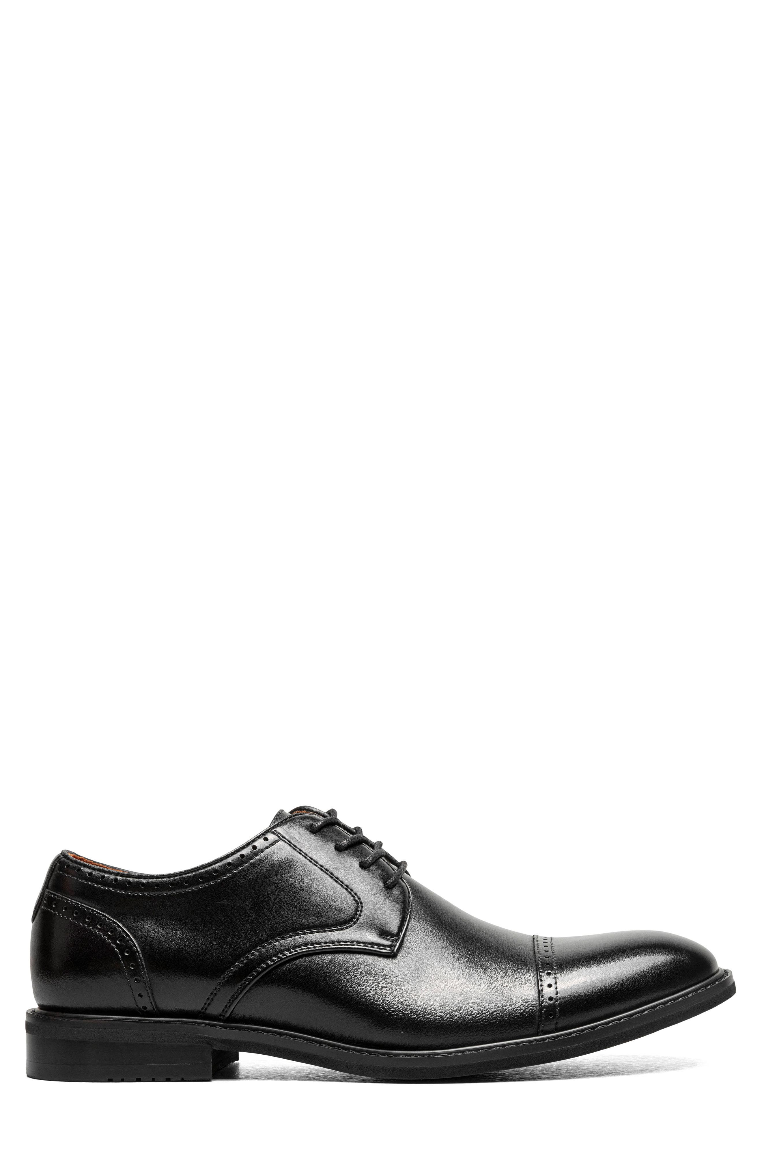 Stacy Adams Bailey Cap Toe Derby, Alternate, color, Black