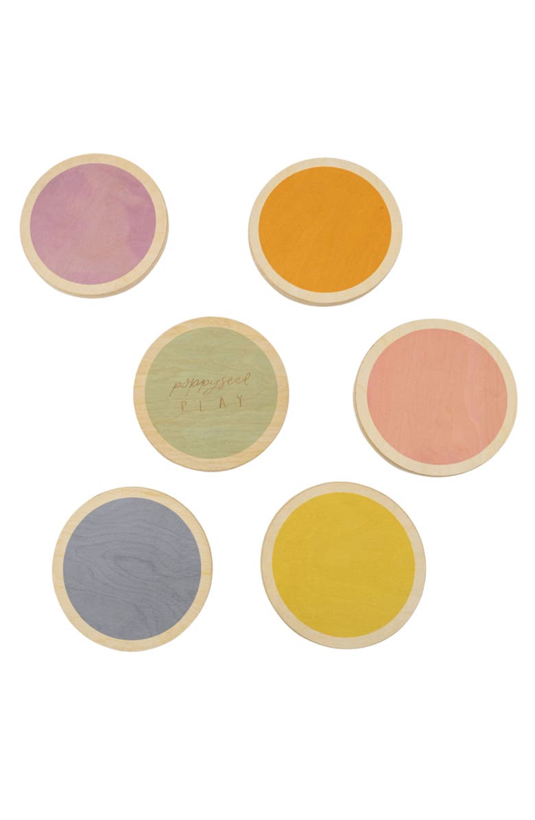 Poppyseed Play Wood Stepping Stones, Main, color, Multi Color