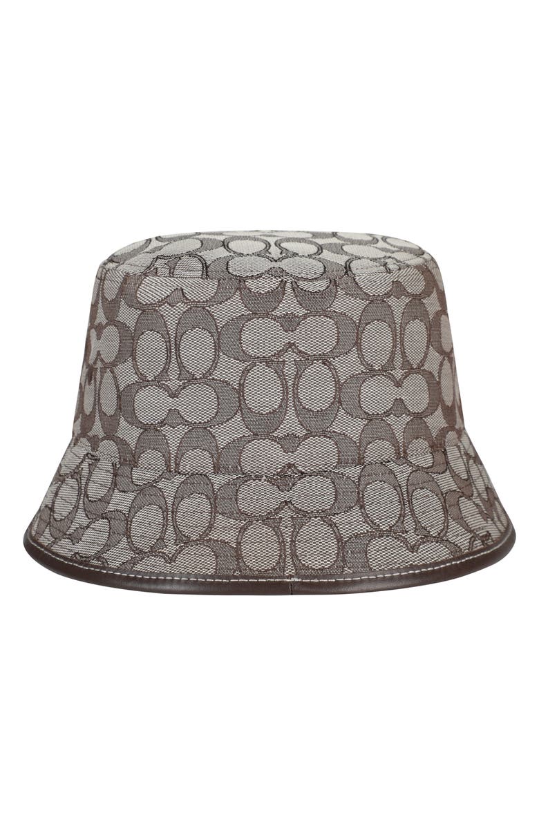 COACH Signature C Logo Jacquard Bucket Hat, Main, color, 