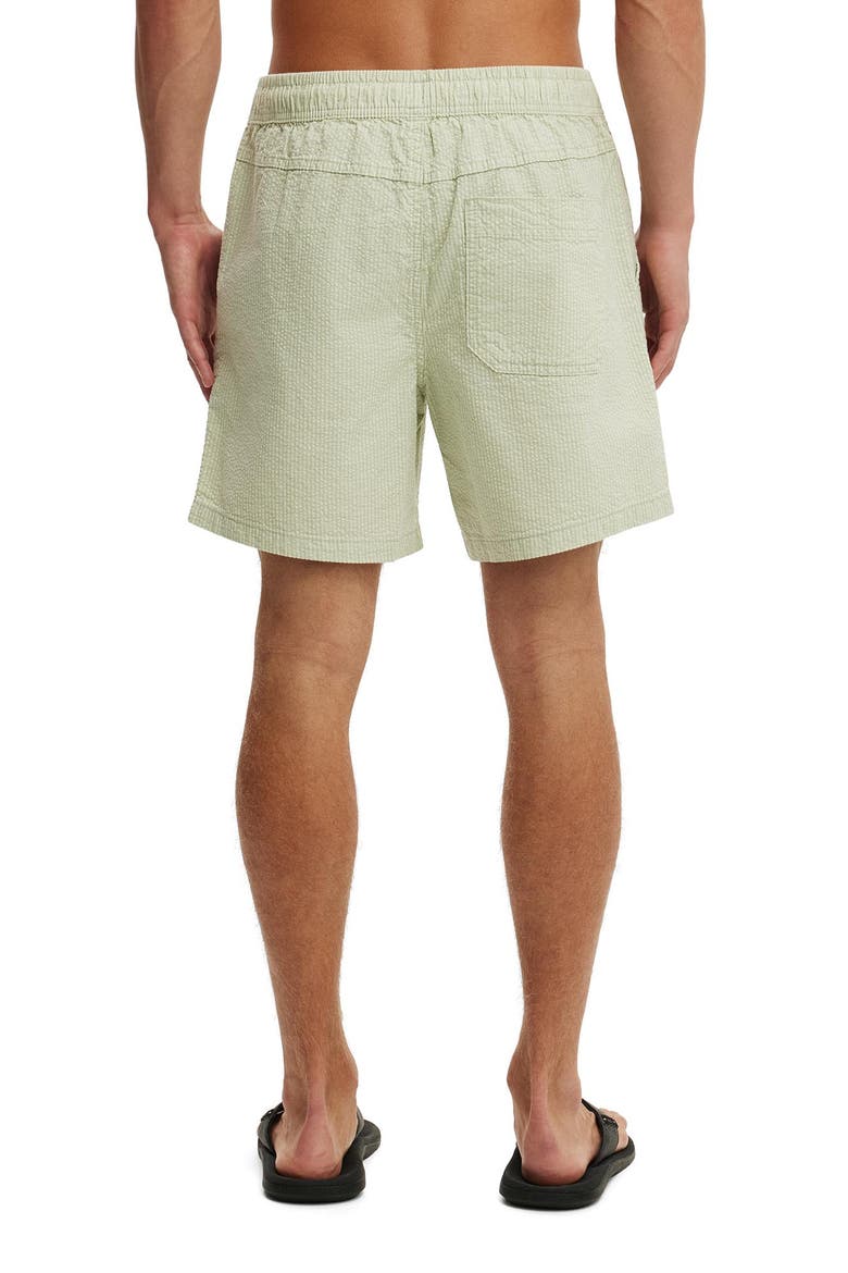 Men's Easy Short, Alternate, color, Jade Stripe Seersucker
