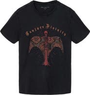 John Varvatos Deco Goddess Embellished Organic Cotton T-Shirt