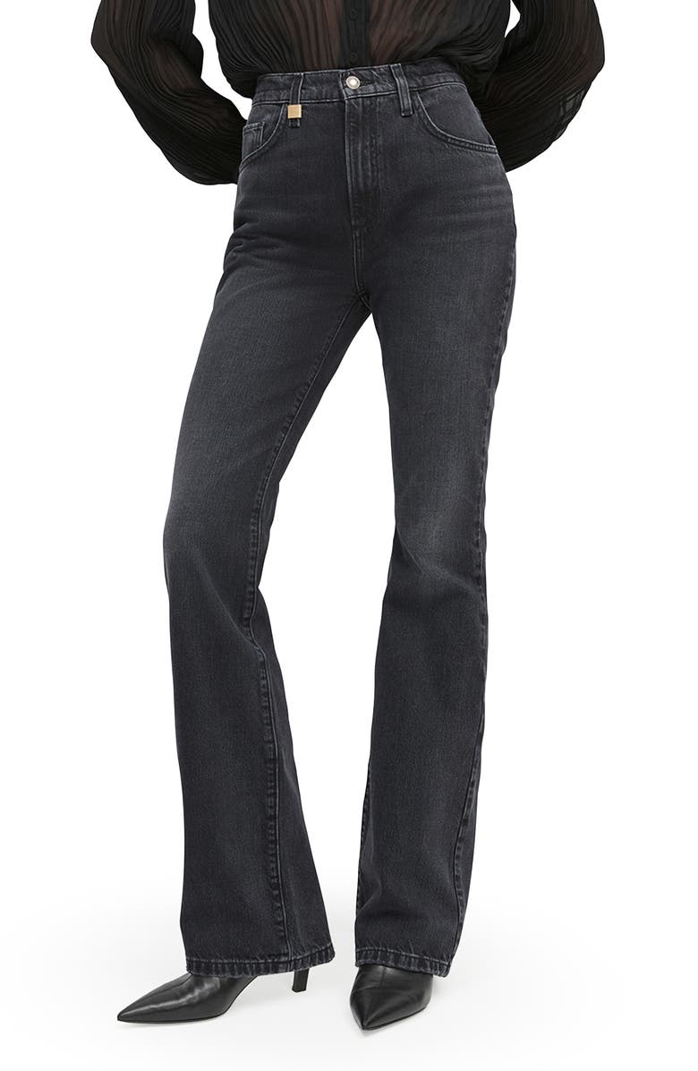 Favorite Daughter The Valentina Super High Waist Mini Bootcut Jeans, Main, color,