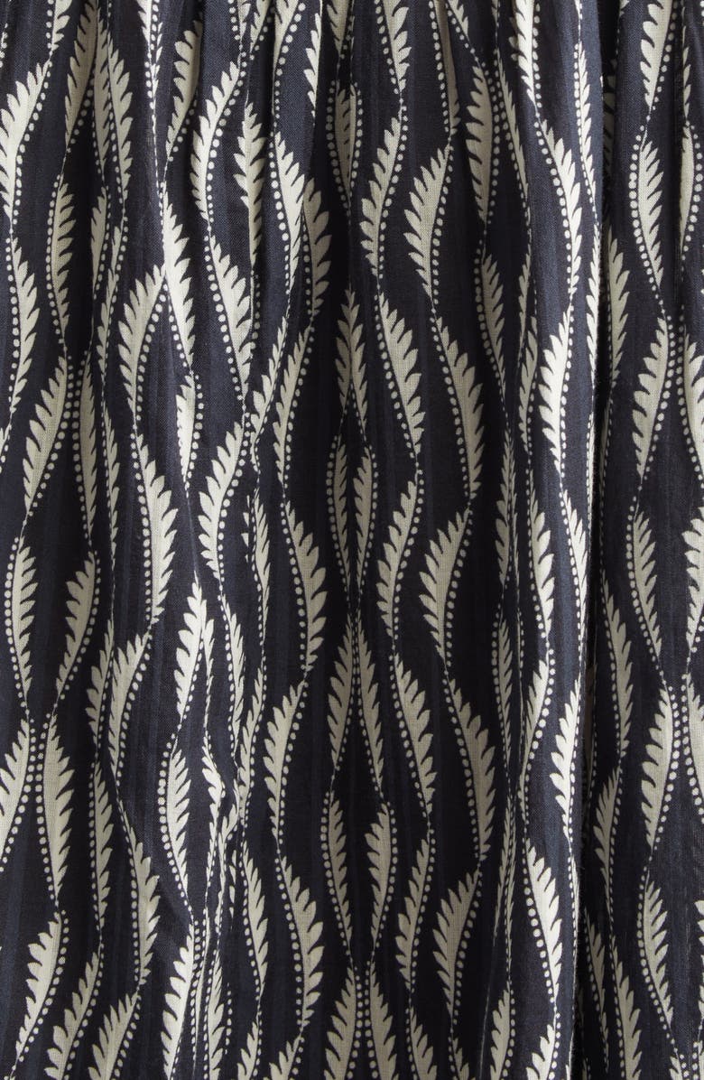 Ulla Johnson Kairi Flutter Sleeve Midi Dress, Alternate, color, Graphite