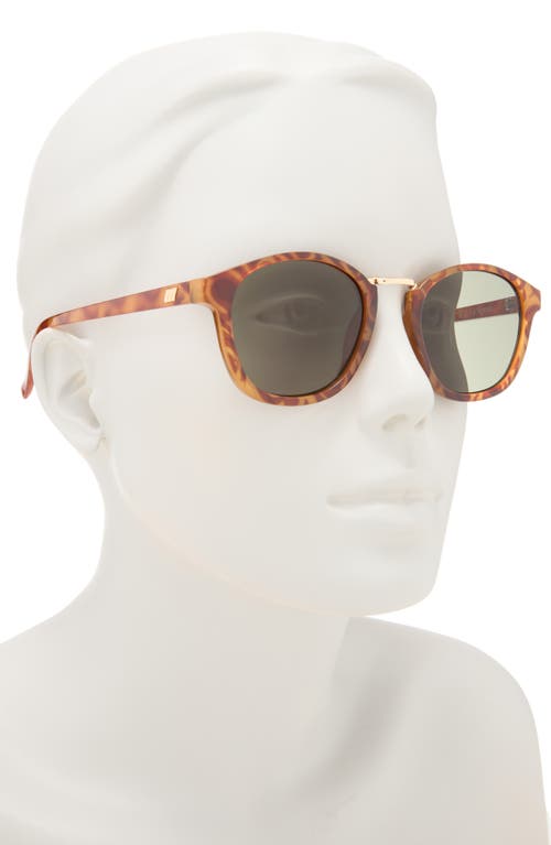 Le Specs Oblivion 51mm Round Sunglasses In Brown