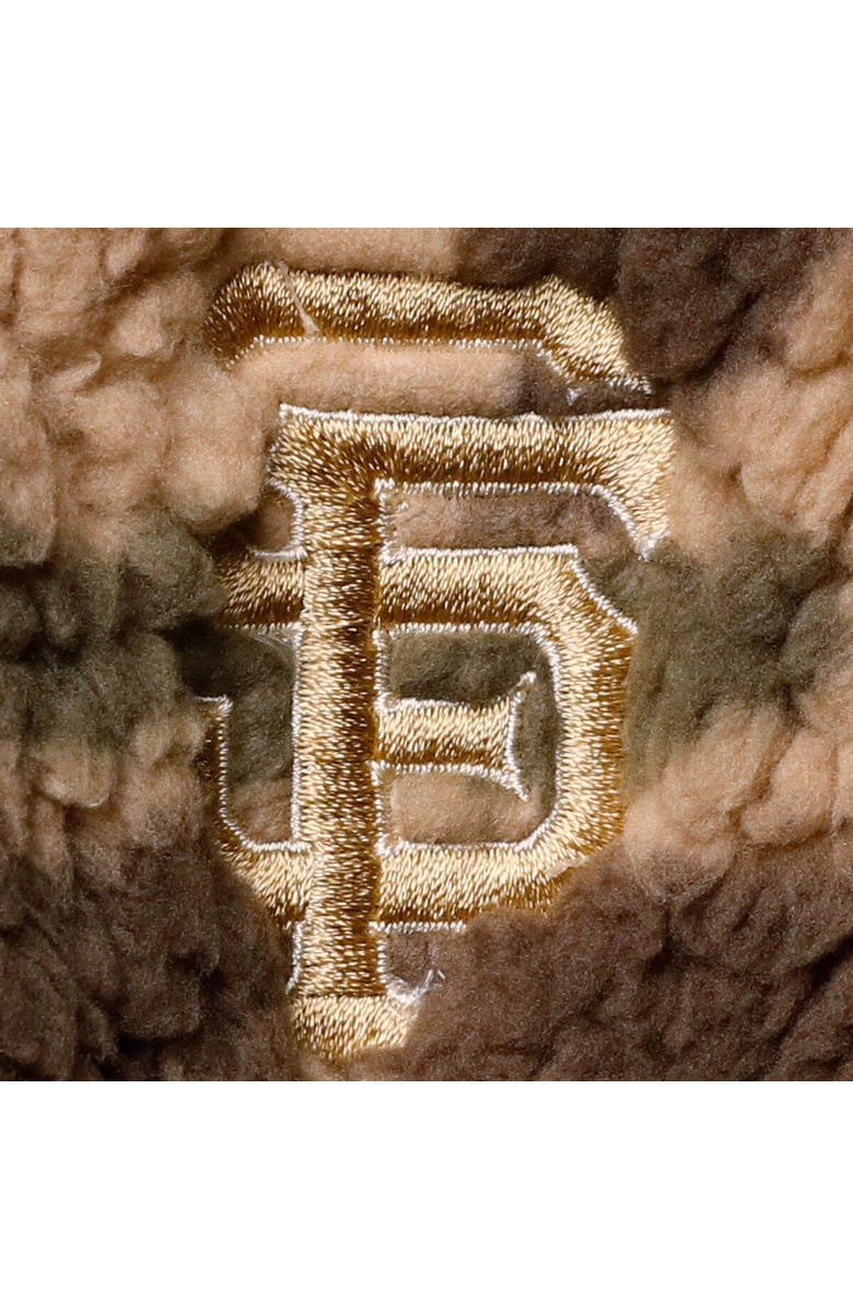 G-III 4HER BY CARL BANKS Women's G-III 4Her by Carl Banks Camo San Francisco Giants Sherpa Quarter-Zip Jacket, Alternate, color, Camo