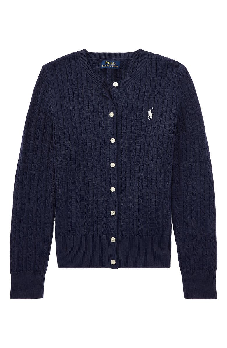 Kids' Cable Knit Cotton Cardigan