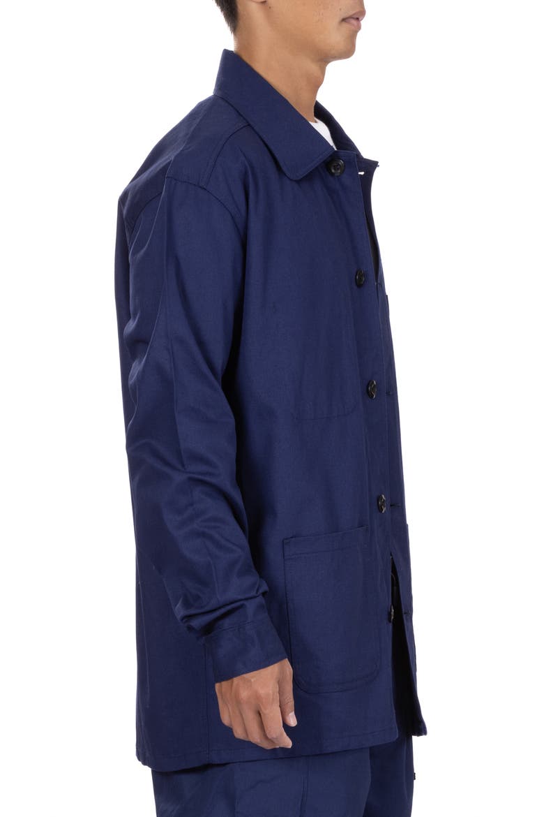 Relaxed Fit Twill Workwear Jacket, Alternate, color, NAVY