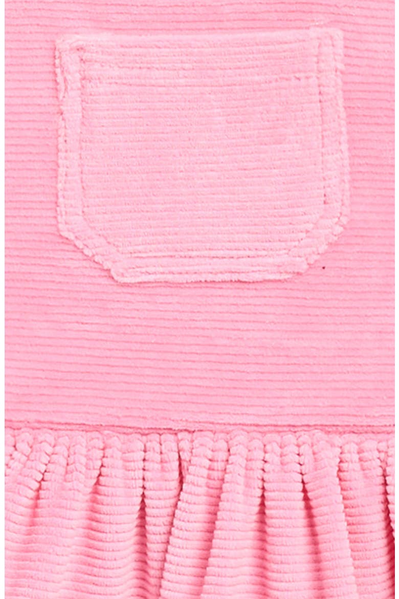 Kids' Waterfall Corduroy Dress, Alternate, color, PINK