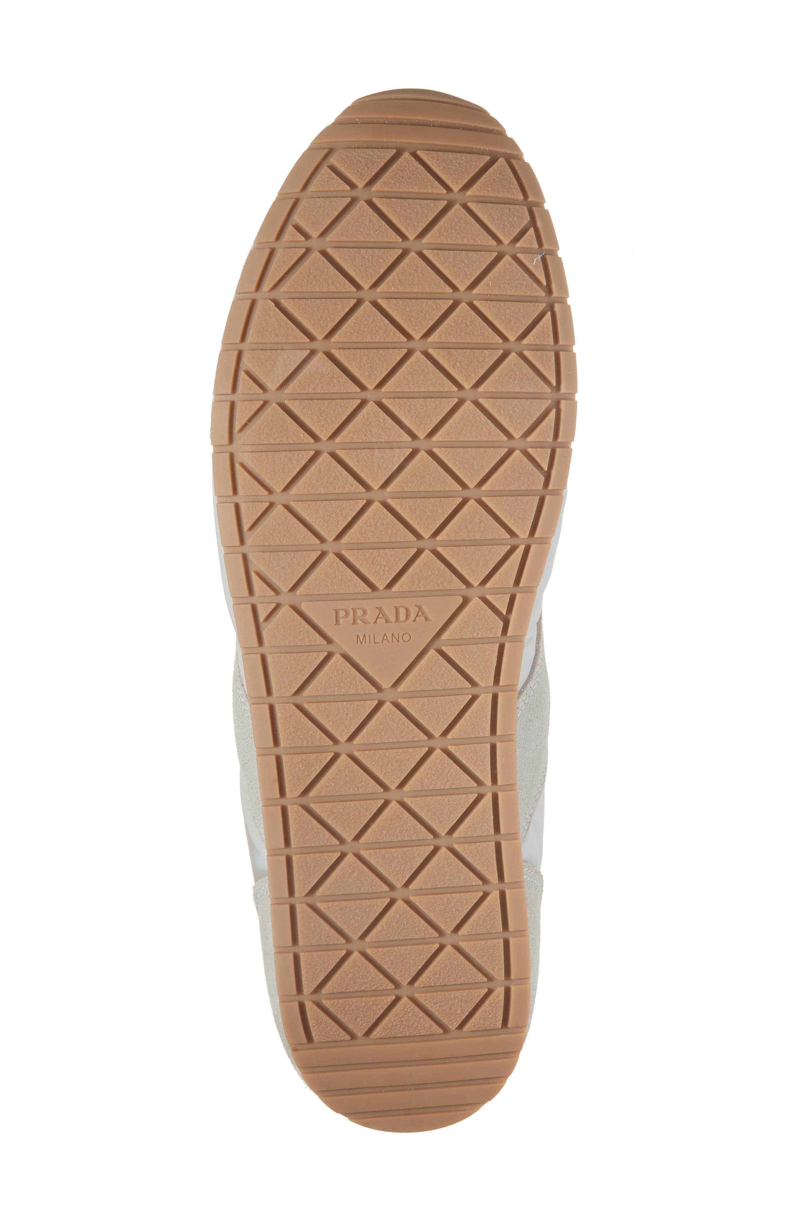 Prada Low Profile Sneaker, Alternate, color, Nube