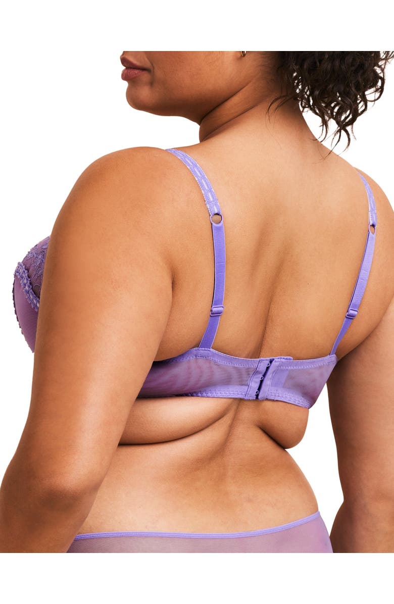 Adore Me Ela Unlined Balconette Bra, Alternate, color, Medium Purple