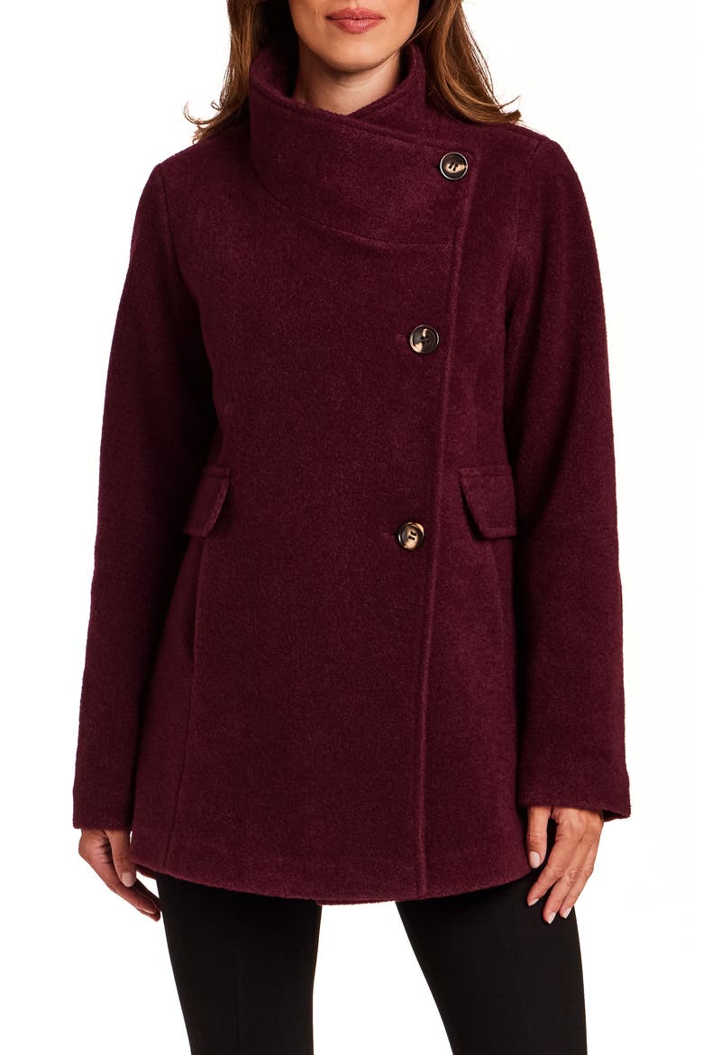Shawl Collar Jacket, Alternate, color, RAISIN
