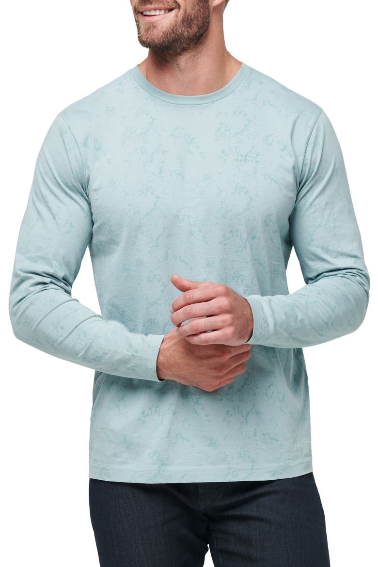 Warmer Tides Cotton Long Sleeve T-Shirt, Main, color, ARONA