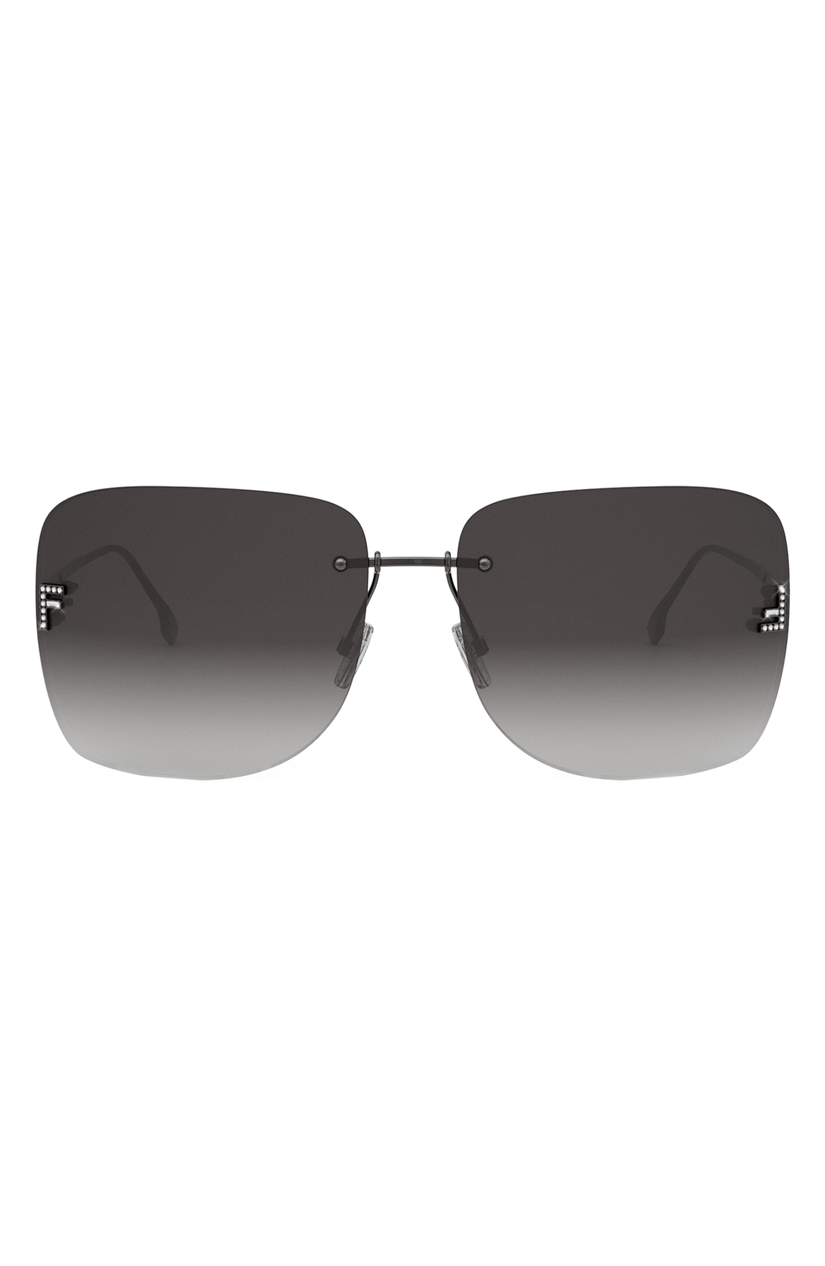Fendi 'Fendi First 65mm Oversize Square Sunglasses (Women) | Nordstromrack
