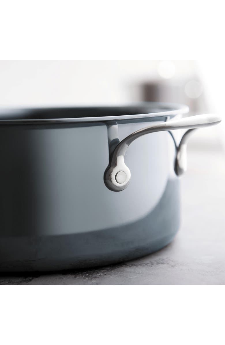 Hestan NanoBond 4-Quart Helper Handle Saucepan with Lid, Alternate, color,