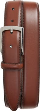 Johnston & Murphy Feather Edge Leather Belt