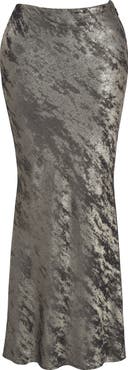 HOUSE OF CB Clara Bias Cut Satin Skirt