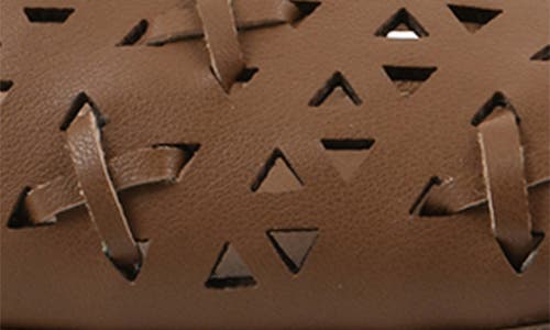 White Mountain Footwear Nobler Laser Cut Sandal In Tan Smooth