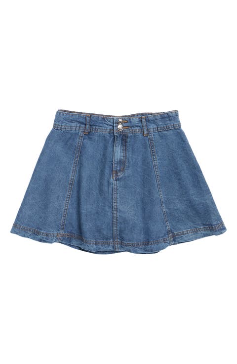 Kids' Denim Circle Skirt