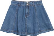 Tractr Kids' Denim Circle Skirt