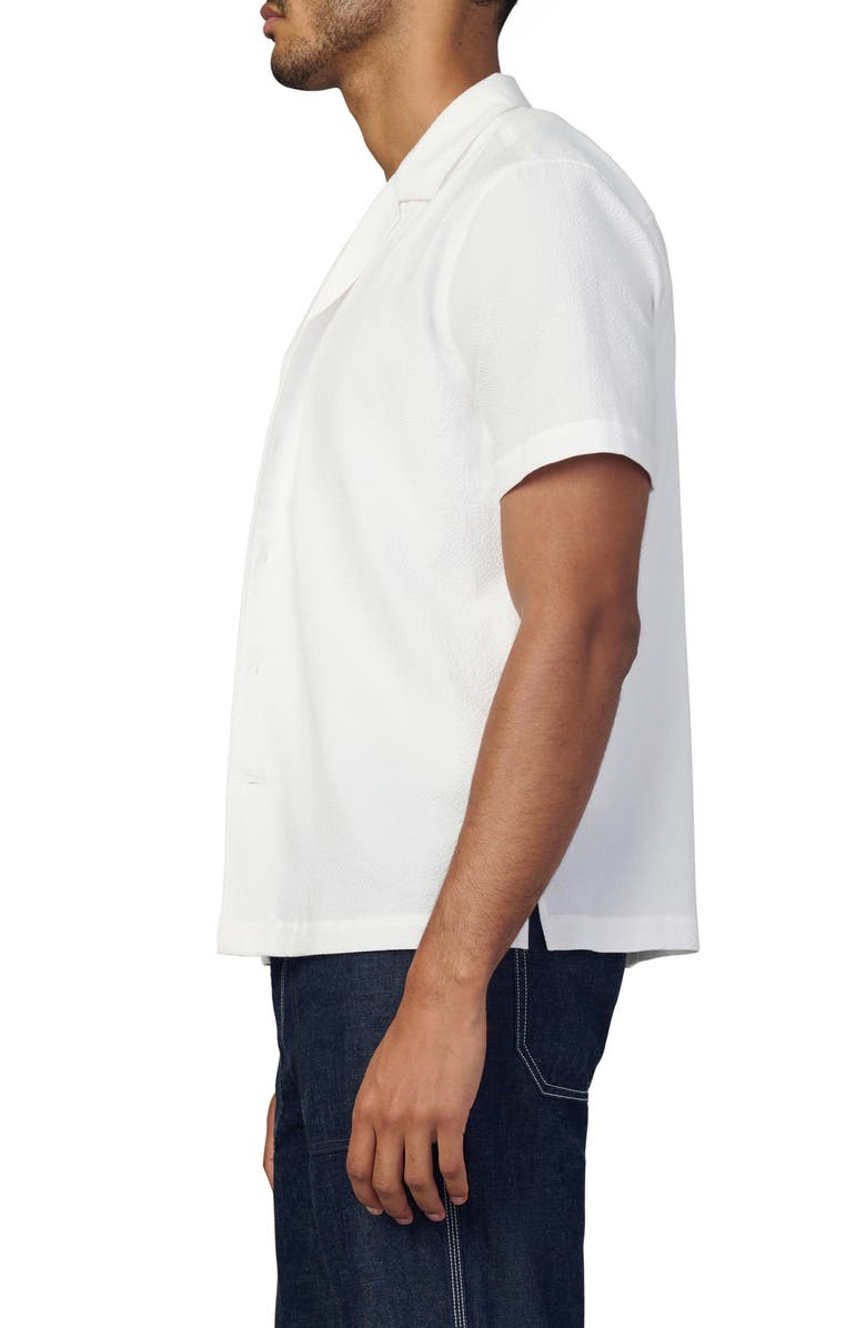 Joe's Seersucker Camp Shirt, Alternate, color, Optic White
