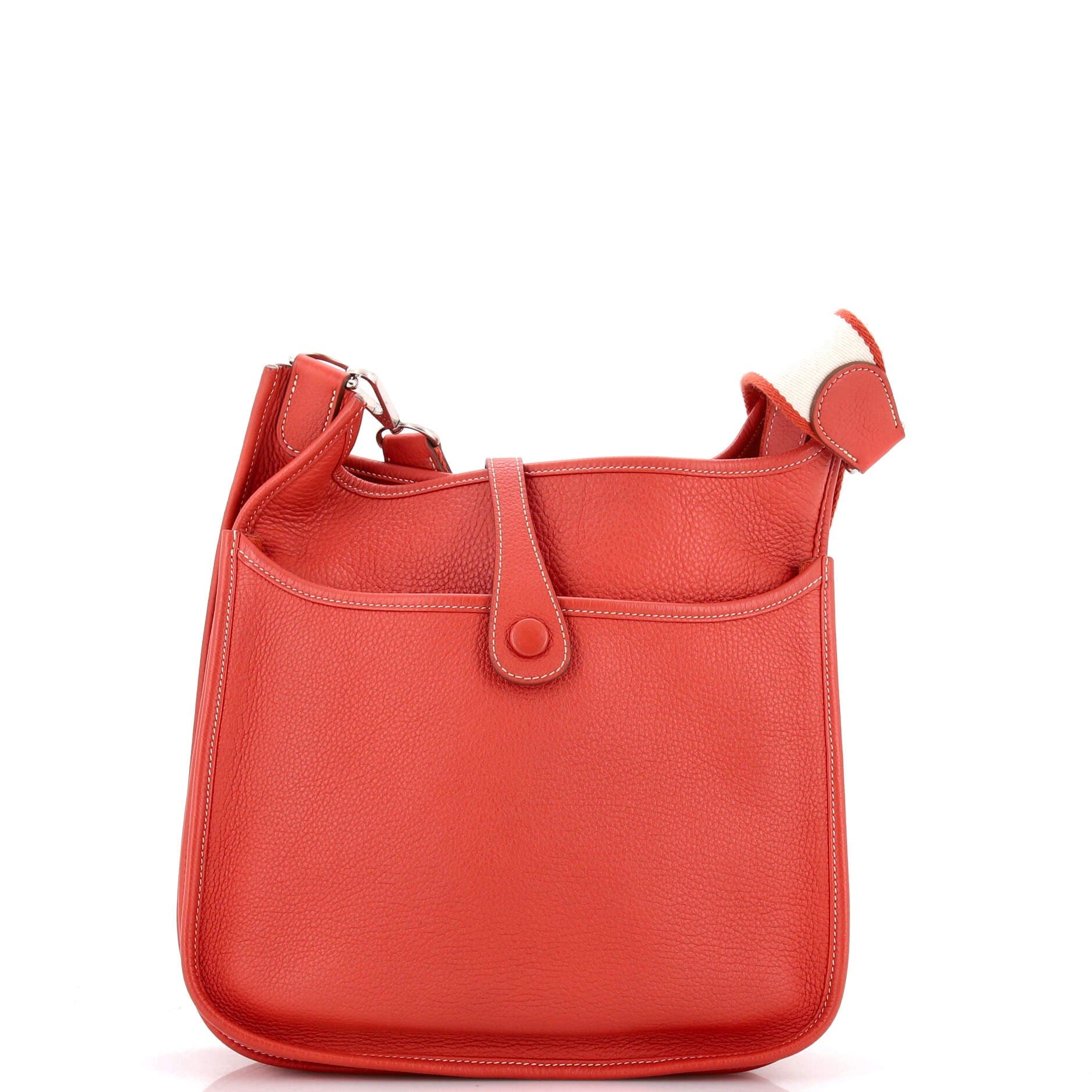 Pre-Owned Hermes Evelyne Bag Gen III Clemence PM, Alternate, color, Sanguine