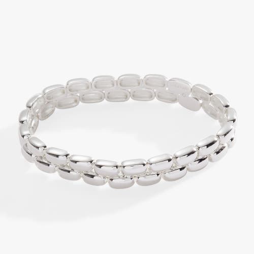 Alex and Ani Brick Stretch Bracelet in Silver  product